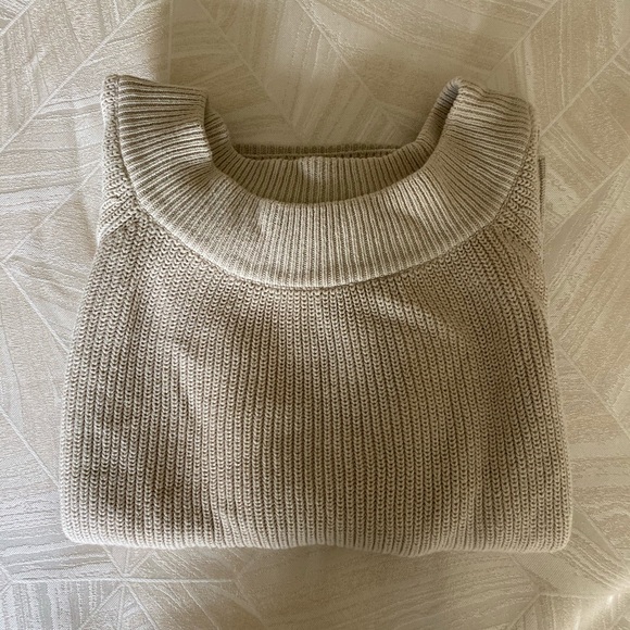 Ribbed Bell Sleeve Scoop Beck Sweater by Lunik - Picture 1 of 5